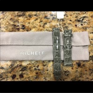 Michele Watch Patent Leather Strap